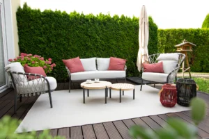 Sitzgruppe Klea-Serie von STERN Outstanding in der Gartenmöbel-Ausstellung von Grothe Objekteinrichtungen in Hemer