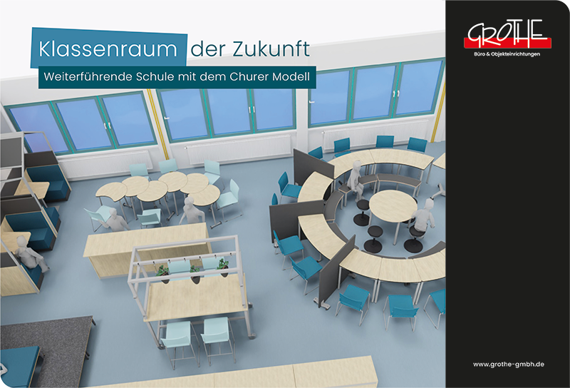Vorschaubild der Folienübersicht "Klassenraum der Zukunft" von Grothe Büro & Objekteinrichtungen 