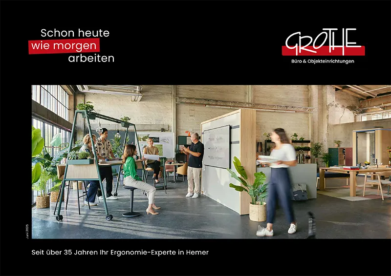 Vorschaubild der Imagebroschüre von Grothe Büro & Objekteinrichtungen 
